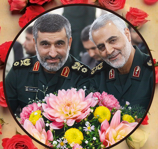 عکس حاج قاسم سلیمانی در میدان جنگ