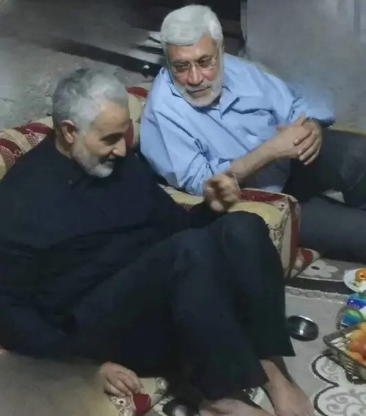 عکس حاج قاسم سلیمانی با ابومهدی المهندس
