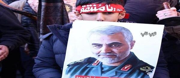 عکس پیکر حاج قاسم سلیمانی بعد از شهادت