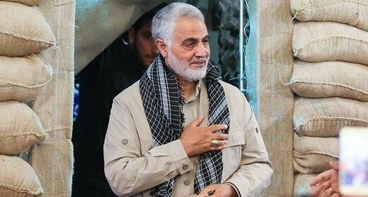 عکس پیکر حاج قاسم سلیمانی بعد از شهادت
