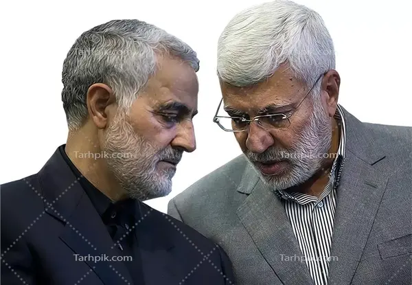 دانلود عکس حاج قاسم سلیمانی و ابومهدی المهندس