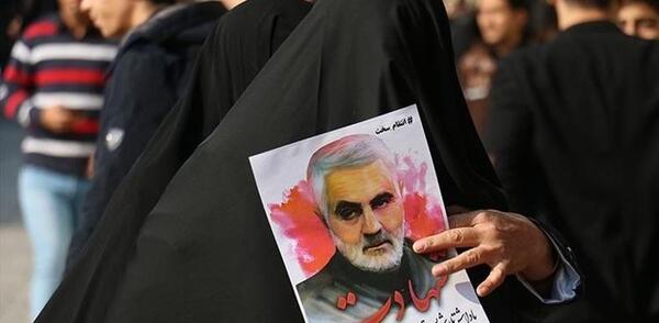 عکس کامل جنازه حاج قاسم سلیمانی