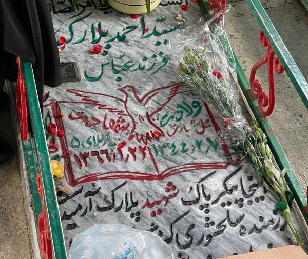 عکس قبر شهید احمد پلارک