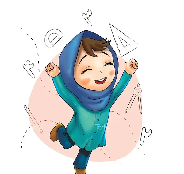 عکس نقاشی دخترانه مدرسه
