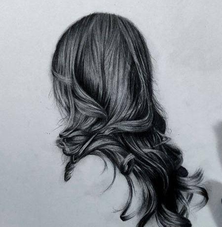عکس نقاشی مدل مو دخترانه