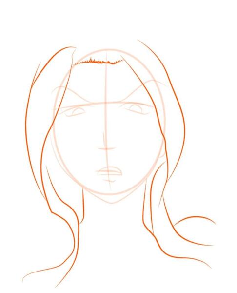 عکس نقاشی گام به گام دخترانه
