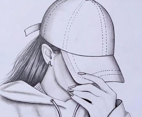 عکس دختر برای نقاشی سیاه قلم