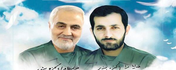 عکس شهید باکری و سردار سلیمانی