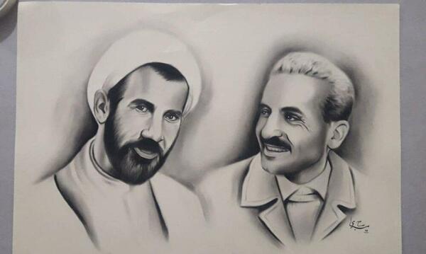 عکس شهید باهنر و رجایی