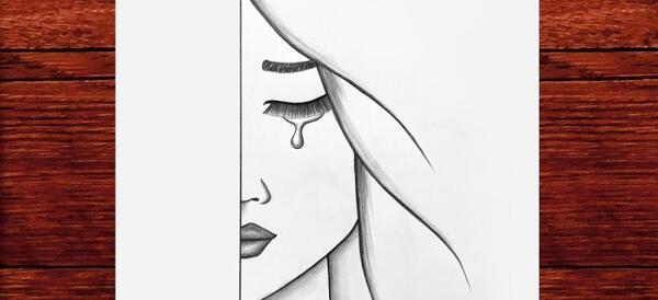 عکس نقاشی دختر طراحی شده