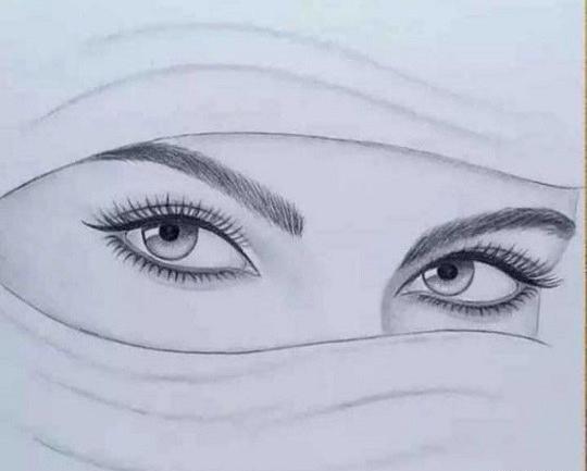 عکس نقاشی دختر طراحی آسان