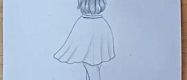 عکس نقاشی دخترانه طراحی ساده