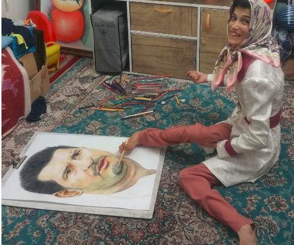 عکس نقاشی دختر زیبا و ساده