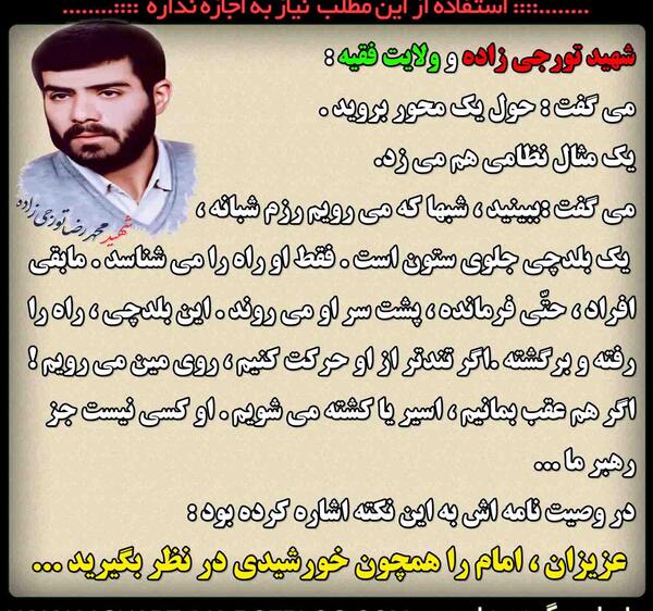 عکس پروفایل شهید تورجی زاده