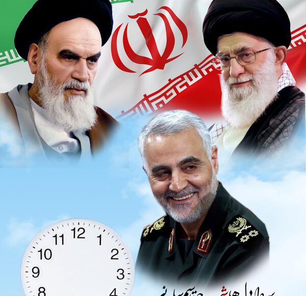 عکس شهید حاج قاسم سلیمانی با کیفیت بالا
