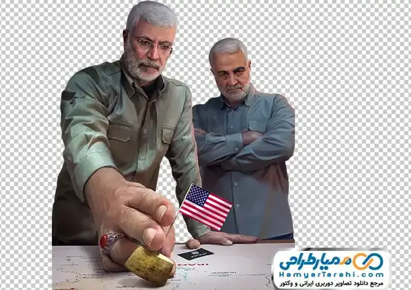عکس شهید حاج قاسم سلیمانی و ابومهدی المهندس