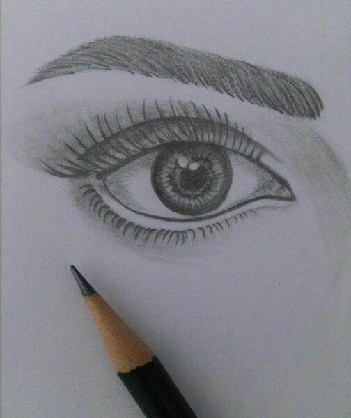 عکس نقاشی چشم دختر