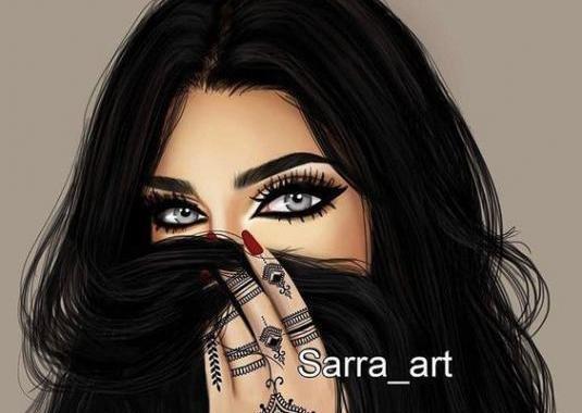 عکس نقاشی چشم ابرو دختر