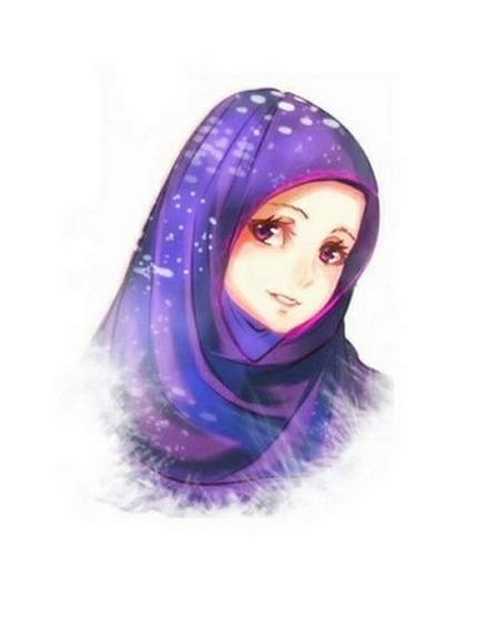 عکس نقاشی یک دختر چادری