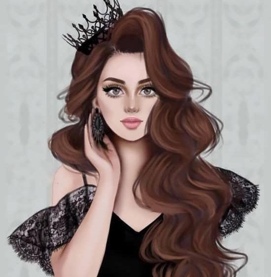 عکس نقاشی دختر برای پروفایل