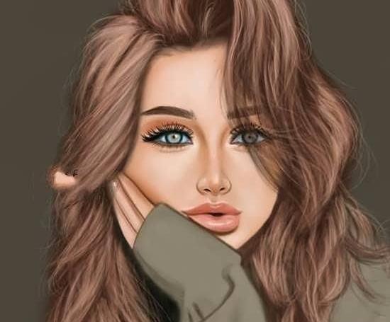 عکس نقاشی پروفایل دخترونه