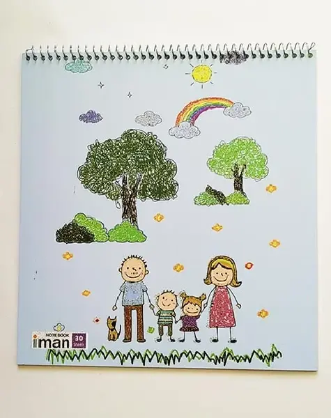 عکس دفتر نقاشی بچه گانه دخترانه