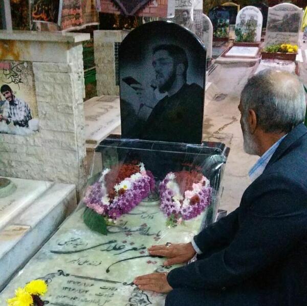 عکس مزار شهید حسین معز غلامی