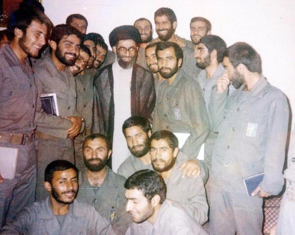 عکس شهید خرازی با سردار سلیمانی