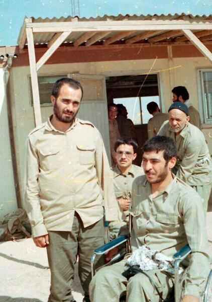 عکس شهید خرازی با سردار سلیمانی