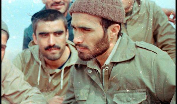 عکس شهید خرازی با کلاه