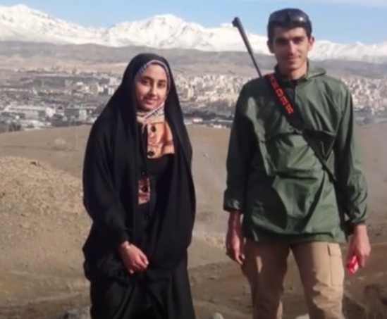 عکس شهید عباس دانشگر و همسرش