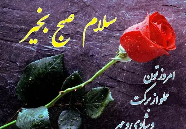 پیام صبح بخیر با عکس