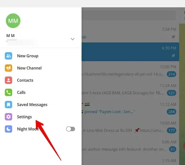 saved messages عکس پیام های ذخیره شده
