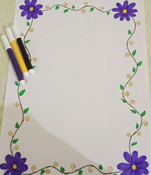 عکس نقاشی پیام قرآنی کلاس چهارم