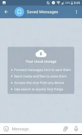saved messages عکس پروفایل پیام های ذخیره شده