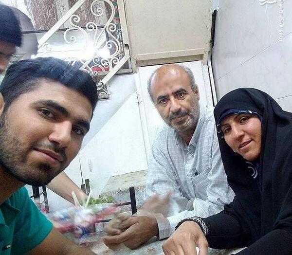عکس شهید محمد دهقان فرد و همسرش