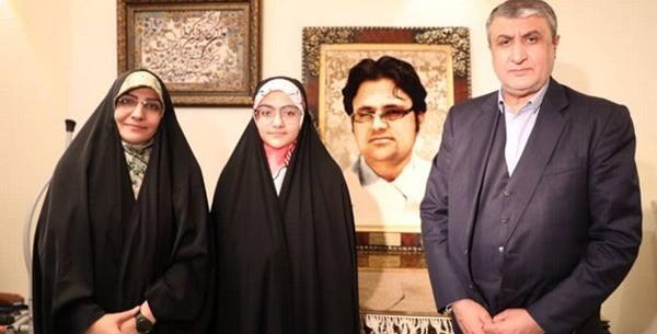 عکس همسر شهید داریوش رضایی نژاد