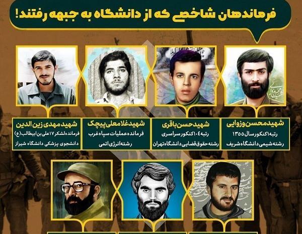 عکس فرماندهان شهید دفاع مقدس