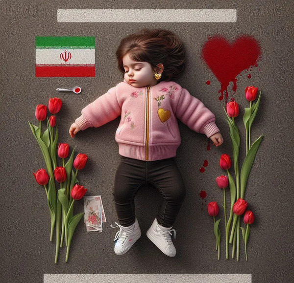 عکس دختر شهید کرمان