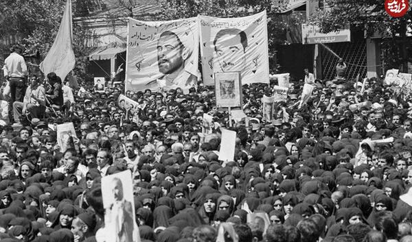 عکس شهید رجایی بعد از شهادت