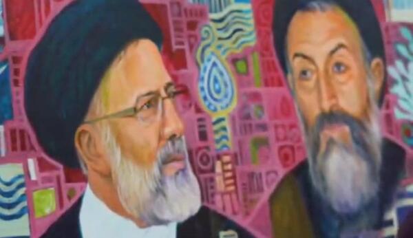 عکس شهید رجایی و رئیسی