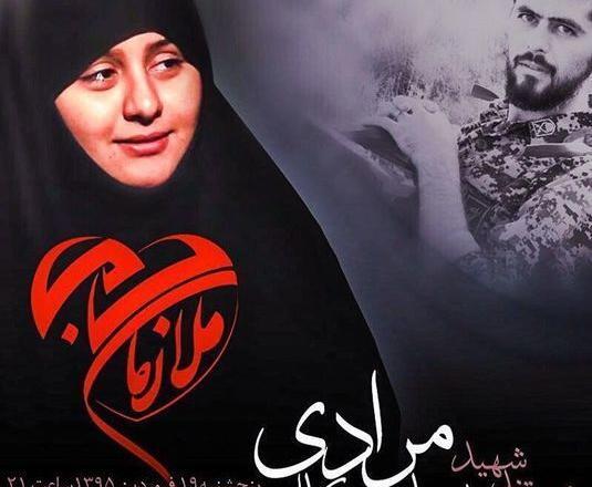 عکس همسر شهید سیاهکالی