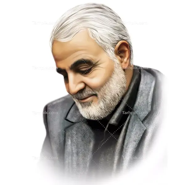 عکس نقاشی شهید سردار سلیمانی