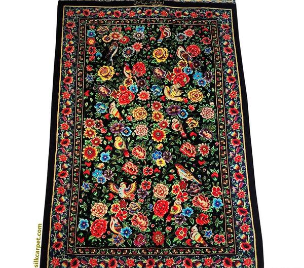 عکس فرش ابریشمی زیبا