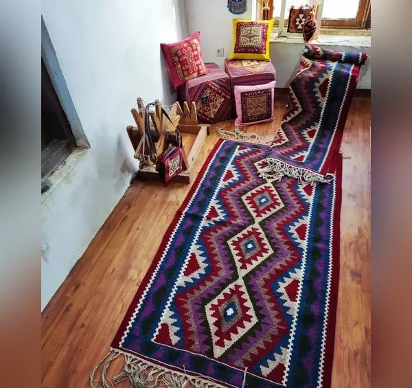 عکس گلیم فرش اتاق خواب
