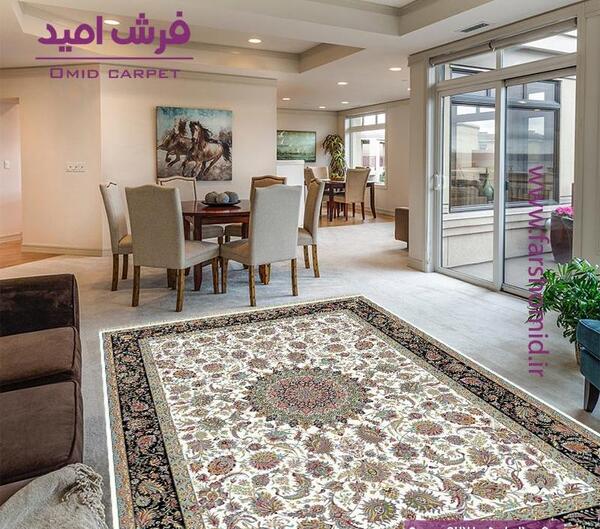 عکس فرش افشان کرم