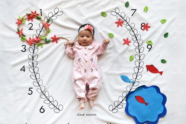 عکس ماهگرد با هفت سین