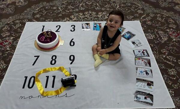 عکس ماهگرد 11 ماهگی دختر