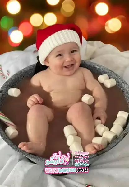 مدل عکس برای ماهگرد نوزاد