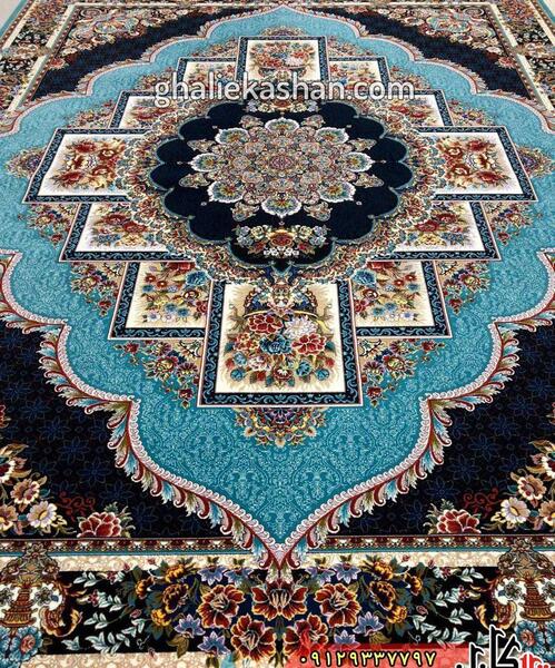 عکس فرش ابی اسمانی
